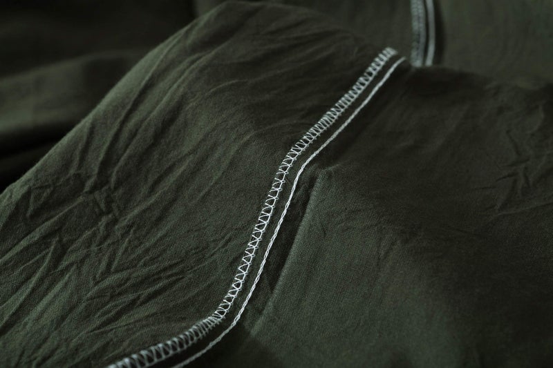F.Y.Dreams 100% Washed Cotton Duvet Cover for Weighted Blanket 60x80 inches with 8 Ties, Zipper on Long Side/Forrest Green/Just Duvet Cover - Image 4
